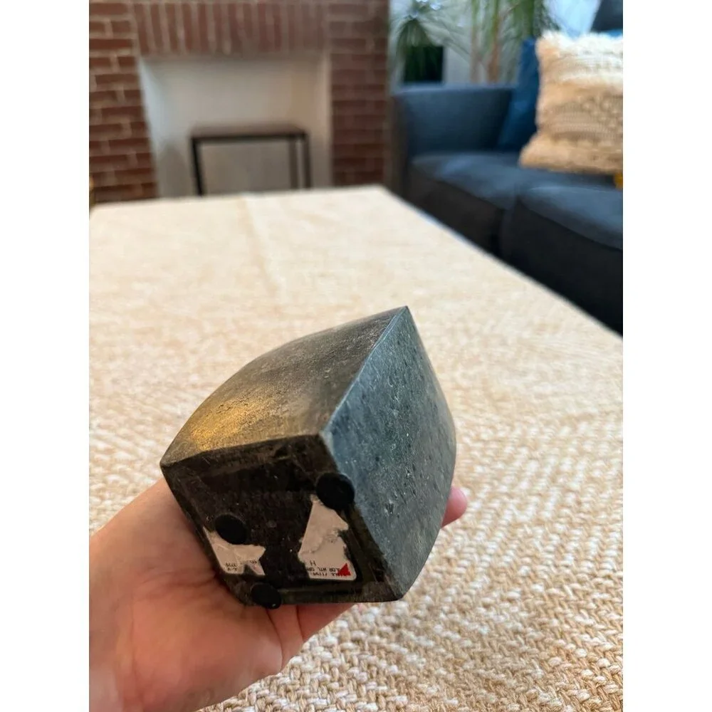Dark stone bathroom cup